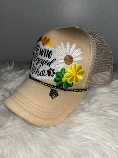 Who Rescued Who Dog Lover Trucker Patch Hat