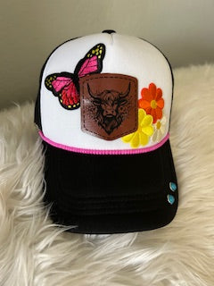 Highland Cow Trucker Patch Hat